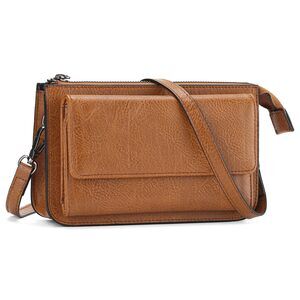 4566 Small Crossbody Bags RFID Blocking Vegan Leather Cell Phone Travel